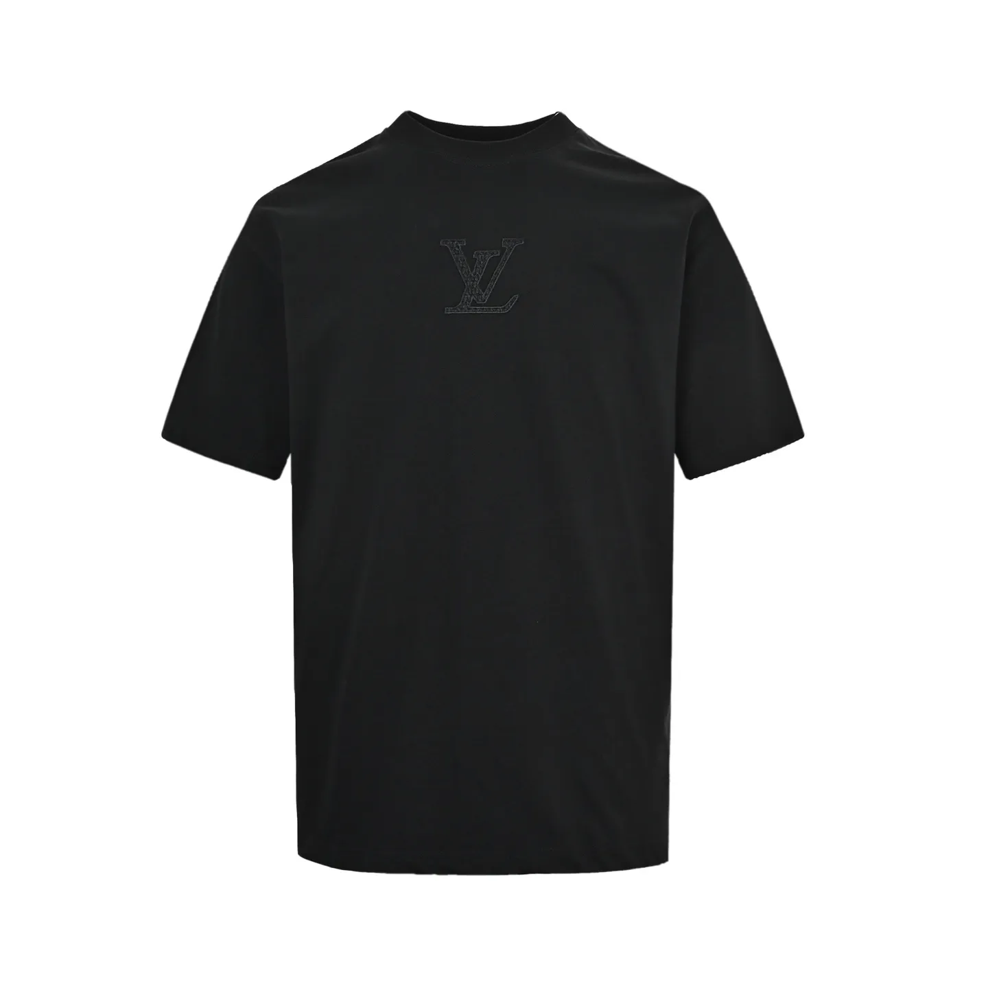 Louis Vuitton/Louis Vuitton chest dark pattern old flower embroidered short sleeves